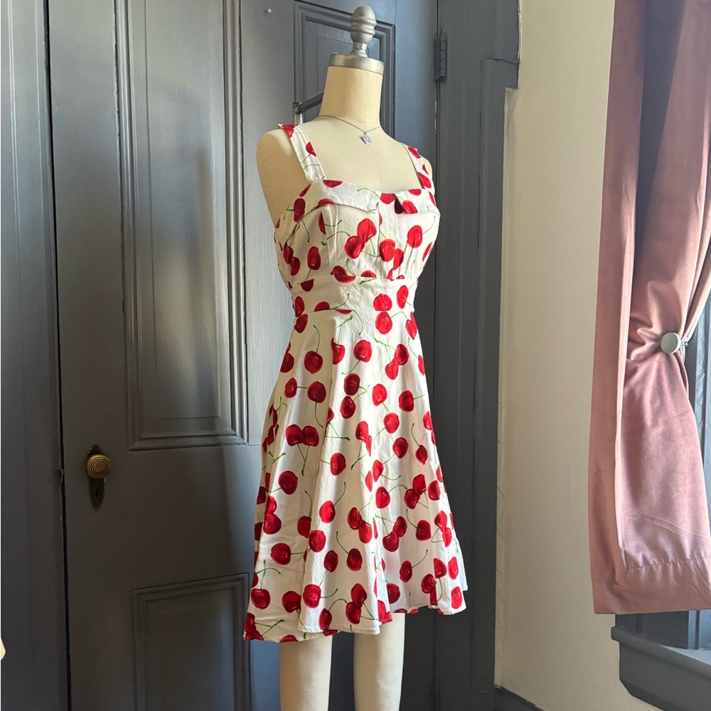 Modcloth pinup 50s cherry dress